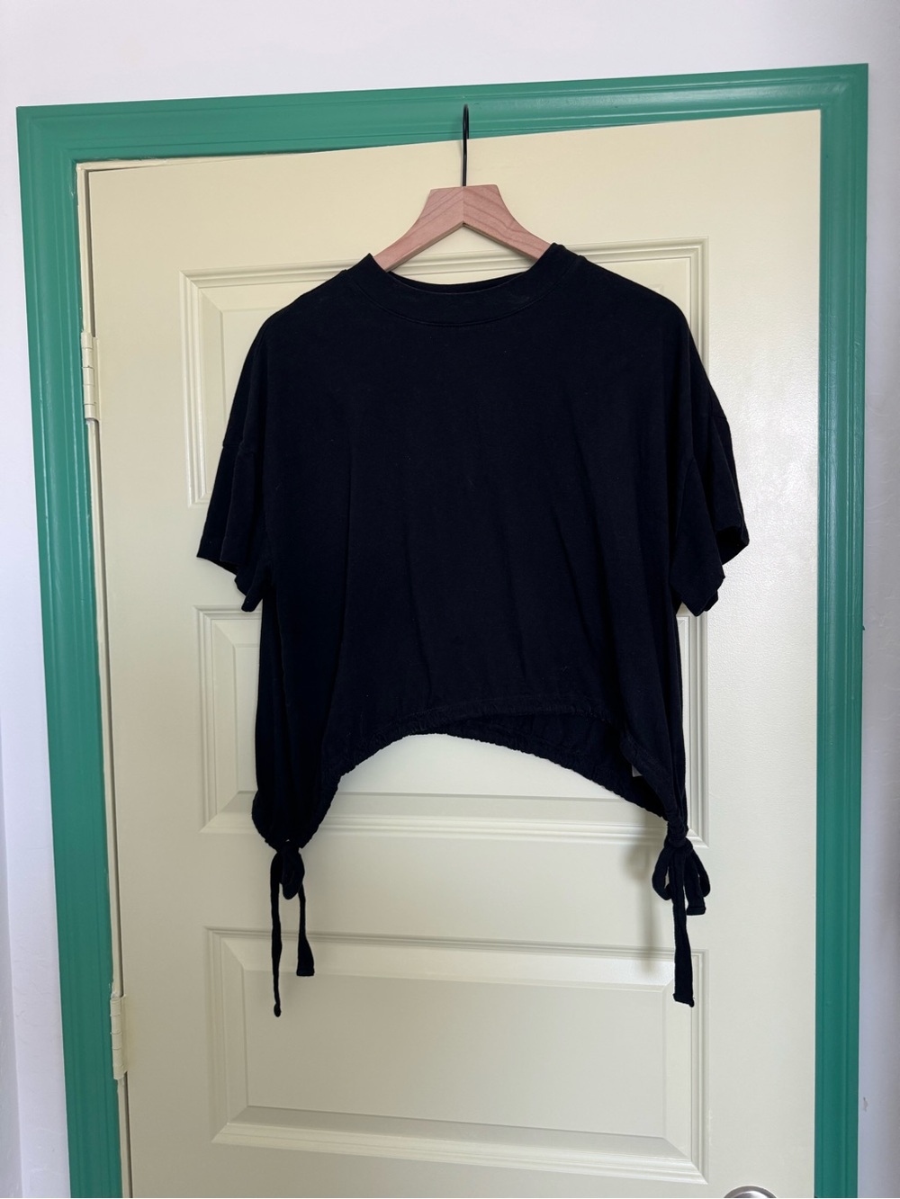 Universal Thread Black Crop Top with Side Ties